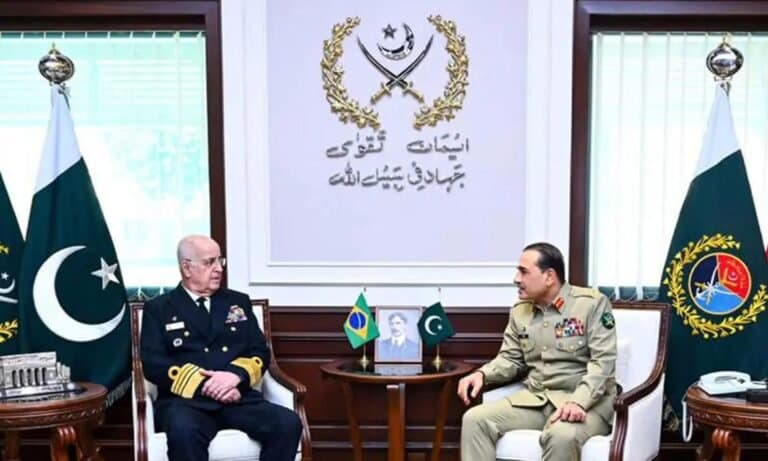 پاکستان اور برازیل فوجی تعاون بڑھانے پر متفق