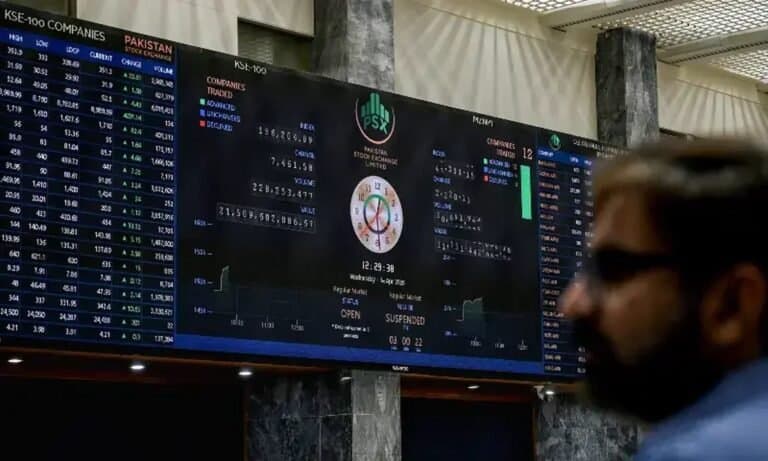 PSX Falls Below 165,000 as Political Turmoil Jolts Investors