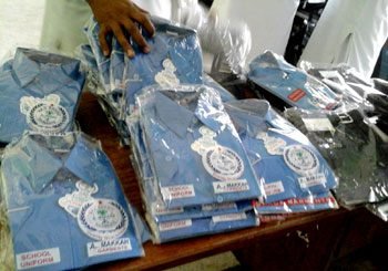 Nagdar College Over 200 books, given to students
