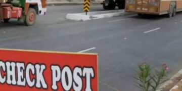 Posts set up at entry points to curb foot-and-mouth spread in Mirpur.