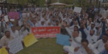 Hundreds of PWD Workers Protest in Muzaffarabad
